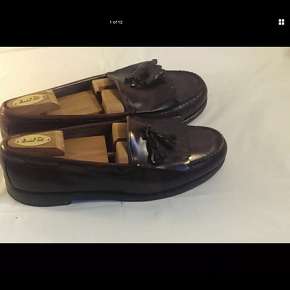 G. H. Bass Tassel Loafers Brown Leather Size 10D - Picture 2 of 8